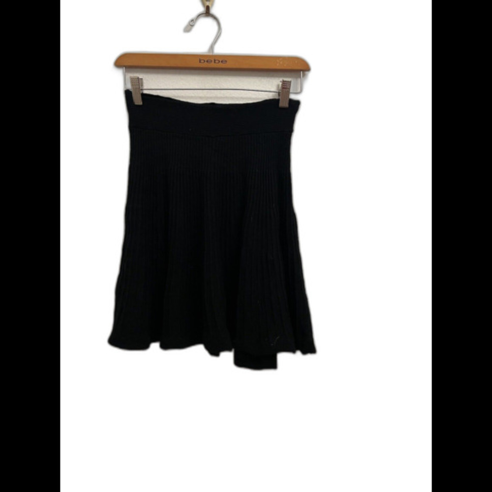 REBECCA TAYLOR SOLID BLACK SKIRT SMALL (L3)
